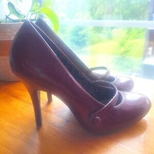 Burgundy/cherry heels